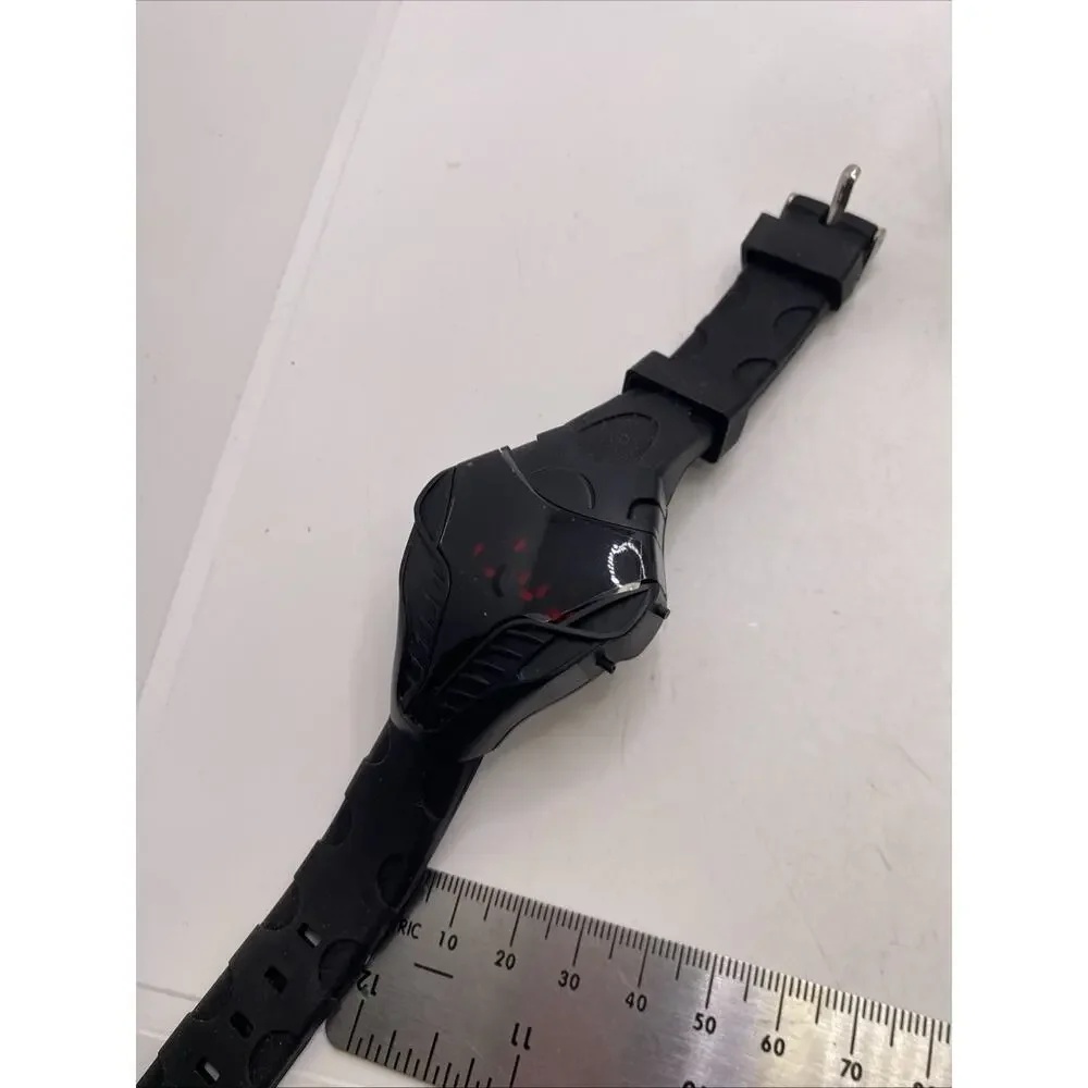Mens Light Up UFO Aircraft Watch Works New Battery